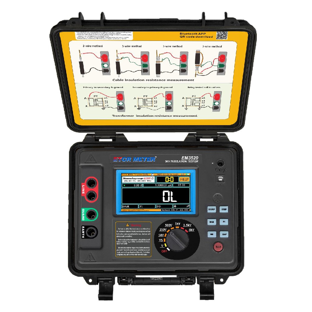 EM3520 High Voltage Insulation Resistance Tester-Multifunction High ...